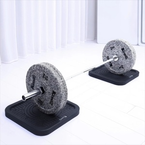 Tapis d'haltères de fitness Tampon en caoutchouc Plate-forme d'haltérophilie Empêcher la barre de rouler Tampon de choc arbell domestique - Product Image 5