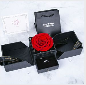 Tùy chỉnh sáng tạo Acrylic Hộp Quà tặng hộp đồ trang sức bảo quản Rose Flower thiết kế món quà sinh nhật cũng như nhiều kỳ nghỉ Quà Tặng - Product Image 3