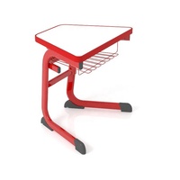 Table et chaise d'étude en MDF pour élèves, avec plateau trapézoïdal, pour usage en maternelle et primaire, vente en gros pour les écoles des Philippines