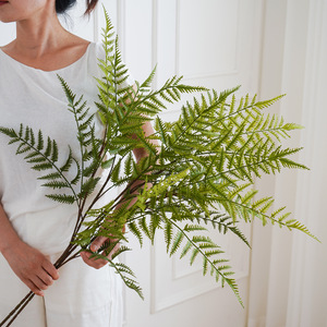 Helechos Artificiales de Inspiración Zen, Hechos a Mano con Plástico Ecológico, Decoración para el Hogar, Accesorios para Bodas - Product Image 2