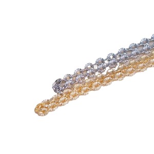 Collier réglable en argent S925 et plaqué or K avec micro-élastique, avec connexion routière, accessoires de perles DIY - Product Image 5