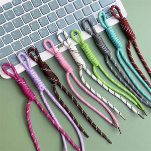 Wholesale Colors Nylon Braided Rope Car Key Chains <b>Bag</b> Charms Rope Braided Lanyard Keychain Diy Rope Keychain Accessories - Product Image 2