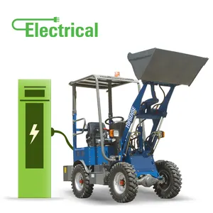 高品质四轮驱动花园农场使用挖掘机装载机电动小型紧凑型电池前轮装载机