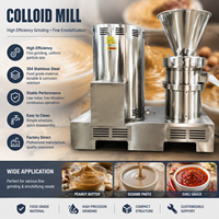 Broyeur Colloïdal Industriel Automatique SUS304 pour Beurre de Cacahuète, Sauce Pimentée, Lait de Soja – Machine à Moudre et Équipement de Fabrication de Pâtes Alimentaires