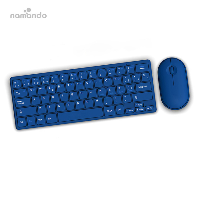 Hot 2.4G Combo Wireless Keyboard and Mouse 60% Design Small Size Computer Mice Set for Laptop PC