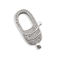 Fermoirs de bijouterie sans nickel plaqués or en laiton, grande taille, forme rectangulaire, avec anneau en O pour collier et bracelet pour femme