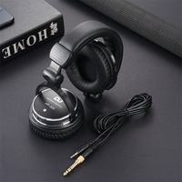 Casque DJ supra-auriculaire OEM avec interface 3,5 mm et câble détachable pour spectacles en direct et équipement de monitoring