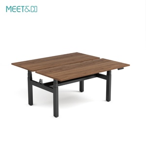 Luxury Executive Height Adjustable Desk ODM Manufacturing for Manager Office With Walnut Top Factory Supply Desk Adjustable - Product Image 1