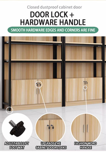 Tùy chỉnh Heavy-Duty kim loại và gỗ Kệ rượu nhà máy-chế tạo siêu thị Kệ hiển thị trên bán - Product Image 3