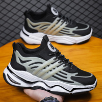 Chaussures de sport décontractées de marque en gros à bas prix, style chaussures de marche, chaussures de basket-ball à lacets, baskets de course pour hommes