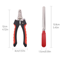 Coupe-ongles professionnel pour chien et animal de compagnie en acier inoxydable PP PTE avec logo personnalisé, lime à ongles écologique, emballage sous blister