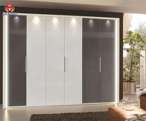 Bán Buôn Thiết Kế Hiện Đại Acrylic Tủ Quần Áo Phòng Ngủ Tủ Quần Áo Tủ Quần Áo Walk-In Closet