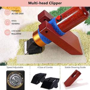 Kit de herramientas de mechones de alfombras de bajo <span class=keywords><strong>precio</strong></span>, <span class=keywords><strong>pistola</strong></span> de mechones y recortadora con guía y tela de bordado y tijeras para principiantes de mechones - Product Image 5