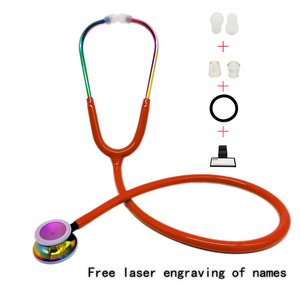 Высококачественный медицинский легкий ручной двухголовочный двухсторонний цифровой диафрагменный стетоскоп с частотным преобразованием и подвесным креплением - Product Image 3