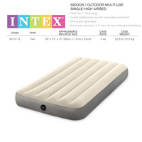 INTEX 64101 geflocktes luftbed für draußen und drinnen komfortables doppelbett schlafzimmer-sets Dura-Beam Serie Einzelluftmatratze