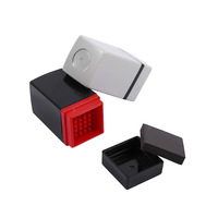 Matériau de tampon photosensible carré 20x20 à coque unique GM.SF.HB, gris-noir, 7 mm, pour tampon flash de bureau en plastique, vente en gros