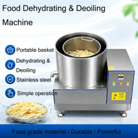 Centrifugeuse multifonctionnelle pour déshydratation et dégraissage des surfaces alimentaires, type panier portatif pour chips de pommes de terre, fruits et légumes croustillants