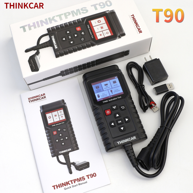 English Language TP T90 2in1 ThinkTPMS Programmer for ThinkCar S3 315MHz 433MHz Sensor Service Tool Diagnostic Scanner for Cars