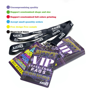 Faible quantité minimale de commande Pvc Admission Laminé Vip Event <span class=keywords><strong>Pass</strong></span> Badge <span class=keywords><strong>Carte</strong></span> En Plastique <span class=keywords><strong>Carte</strong></span> D'accès D'impression Avec Lanière Personnalisée - Product Image 3