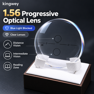 <span class=keywords><strong>Lunettes</strong></span> <span class=keywords><strong>de</strong></span> <span class=keywords><strong>vue</strong></span> <span class=keywords><strong>de</strong></span> haute qualité avec verres optiques progressifs 1.56 bloquant la lumière bleue, à <span class=keywords><strong>prix</strong></span> avantageux, avec des verres transparents - Product Image 1