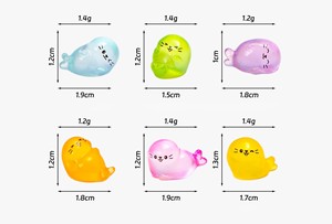 Bestseller: Miniature in Resina di Diaspro Oceanico Etereo che si Illumina al Buio, per Case delle Bambole e Artigianato Fai-da-Te, Regali all'Ingrosso - Product Image 2