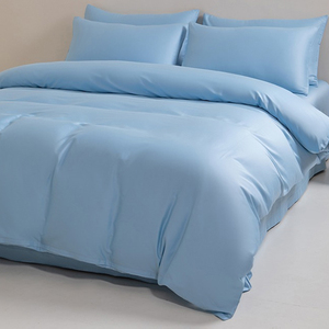 Ensemble <span class=keywords><strong>de</strong></span> literie en coton 100% pur pour hôtel classé parmi les meilleurs hôtels, ensemble <span class=keywords><strong>de</strong></span> quatre pièces <span class=keywords><strong>de</strong></span> couleur unie, drap <span class=keywords><strong>de</strong></span> lit doux pour la peau, <span class=keywords><strong>housse</strong></span> <span class=keywords><strong>de</strong></span> <span class=keywords><strong>couette</strong></span>, taie d'oreiller - Product Image 2
