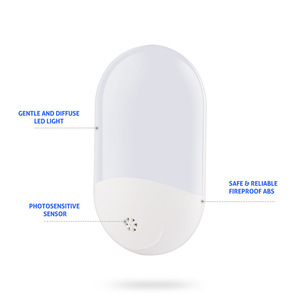 Automatic LED Night Light Wall Plug in Dusk to Dawn Sensor Light <strong>Lamp</strong> Warm White US/<strong>UK</strong>/EU Plug - Product Image 5