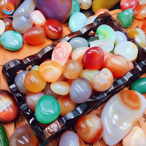 Agate de couleur mélangée de haute qualité pierre de galet polonaise pierre précieuse polie pierre roulée - Product Image 4