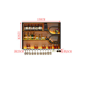Multi-Functional Creative Decorative <strong>Hanging</strong> <strong>Frame</strong> Bar Counter Wine <strong>Rack</strong> Storage Shelf Cash Register Cabinet for <strong>Display</strong> <strong>Racks</strong> - Product Image 6