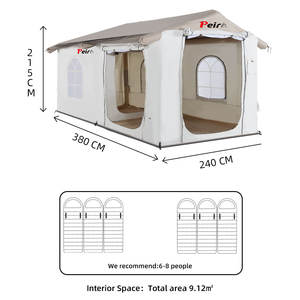 Peirhw, Material impermeable, desierto al aire libre, inflable, hermético, tiendas de campaña, tienda de campaña para acampar, tienda llena de aire - Product Image 4
