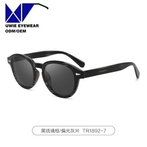 Gafas <span class=keywords><strong>de</strong></span> Sol Redondas Cuadradas Blancas Polarizadas Talla 48-18-146, Montura Completa <span class=keywords><strong>de</strong></span> <span class=keywords><strong>Acetato</strong></span> Personalizada OEM, Antideslumbrantes UV400 <span class=keywords><strong>para</strong></span> Adultos Unisex Mayores <span class=keywords><strong>de</strong></span> 10 Años - Product Image 3