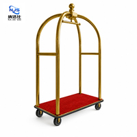 Ensemble complet d'accessoires hôteliers de luxe pour le hall d'hôtel, chariot à bagages pour les clients de l'hôtel