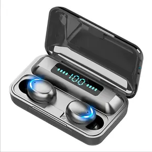 F9-5C Wireless Earphones with Microphone and Power Bank Headset for Active Lifestyle Headphone