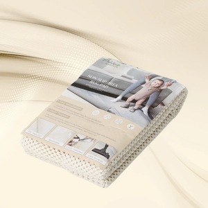 Tapis antidérapant en PVC, petit carré, blanc cassé, grande taille - Product Image 1
