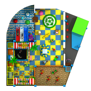 Équipement de divertissement, jeux de sable pour aire de jeux intérieure, aire de jeux sur le thème de l'océan bleu, centre de jeux pour enfants - Product Image 2