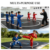 Colchoneta Inflable Portátil de Entrenamiento, Grado Profesional, 10x10 Pies, PVC, Resistente a la Humedad, para Gimnasio, Lucha Libre, BJJ, Todos los Artículos Certificados, China