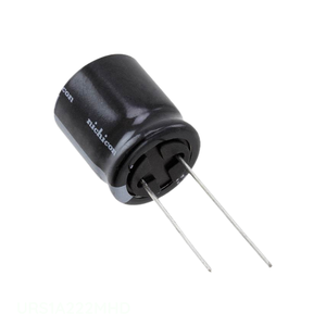 ตัวเก็บประจุแบบเรเดียล2200 uF ฝา URS1A222MHD แบบดั้งเดิมผ่านรู20% 2200 uF - Product Image 1