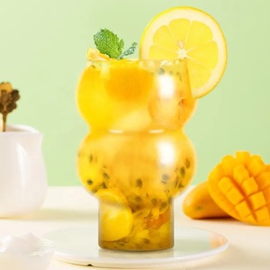Gobelet en <span class=keywords><strong>verre</strong></span> borosilicate de haute qualité 300/500 ml, transparent, en forme de <span class=keywords><strong>gourde</strong></span>, à paroi simple, pour bar, idéal pour les glaces - Product Image 3