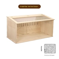 Cage en bois pour animaux de compagnie, boîte simple pour l'élevage de poulets et de hamsters, éleveuse de poussins, opaque/transparente, température constante, facile à nettoyer