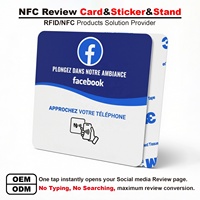 Etiqueta Adhesiva Impermeable y Resistente a la Intemperie para Tarjetas de Visita de PVC Reutilizable, Tarjeta de Membresía RFID, Código QR, NTAG213/215/216 NFC ISO 14443A