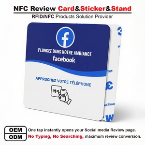 Etiqueta Adhesiva Impermeable y Resistente a la Intemperie para Tarjetas de Visita de PVC Reutilizable, Tarjeta de Membresía RFID, Código QR, NTAG213/215/216 NFC ISO 14443A - Product Image 1