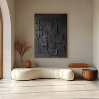 Peinture à l'huile abstraite originale peinte à la main par un artiste, nature morte sur toile, art mural moderne, décoration intérieure minimaliste pour salon et hôtel