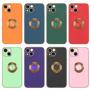 Kickstand ring leather cover Cell Phone Accessories Case for Iphone 12 mini 13 pro max 11 7G 8P 6G XS XR 12 PRO MAX mobile case