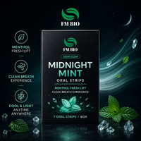 Bandes buccales rafraîchissantes au menthol en gros, format poche, film mentholé, fournisseur de bandes buccales Menthol Breeze