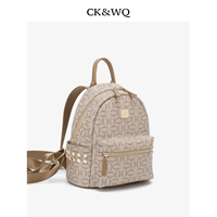 Sac à dos femme de luxe 2026 avec logo intégral, mini sac à dos en PU enduit, bretelles réglables, plaque métallique, sac à dos quotidien OEM