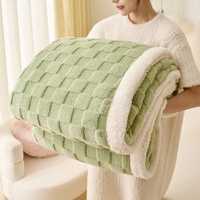 Vente directe d'usine Couette d'hiver épaisse et chaude en sherpa Couette en velours d'agneau Couette moelleuse Couette d'hiver Ensemble de draps de lit