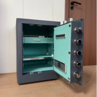 Coffre-fort biométrique intelligent à empreintes digitales, en acier robuste, avec panneau tactile numérique, mot de passe, clé, triple verrouillage, armoire de sécurité pour la maison et le bureau