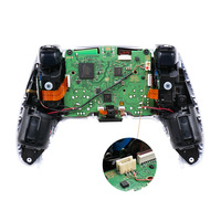 Kit de personnalisation LED lumineuse multicolore 6 couleurs pour contrôleur PS5 avec stick et boutons transparents
