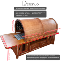 Lit de moxibustion de médecine chinoise, table de physiothérapie, table de traitement en bois réglable, utilisation dans le salon, l'hôtel, moxibustion de haute qualité
