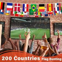 Drapeaux du monde personnalisés en polyester imperméable 1,5x3ft, impression numérique, pour événements internationaux, guirlandes décoratives